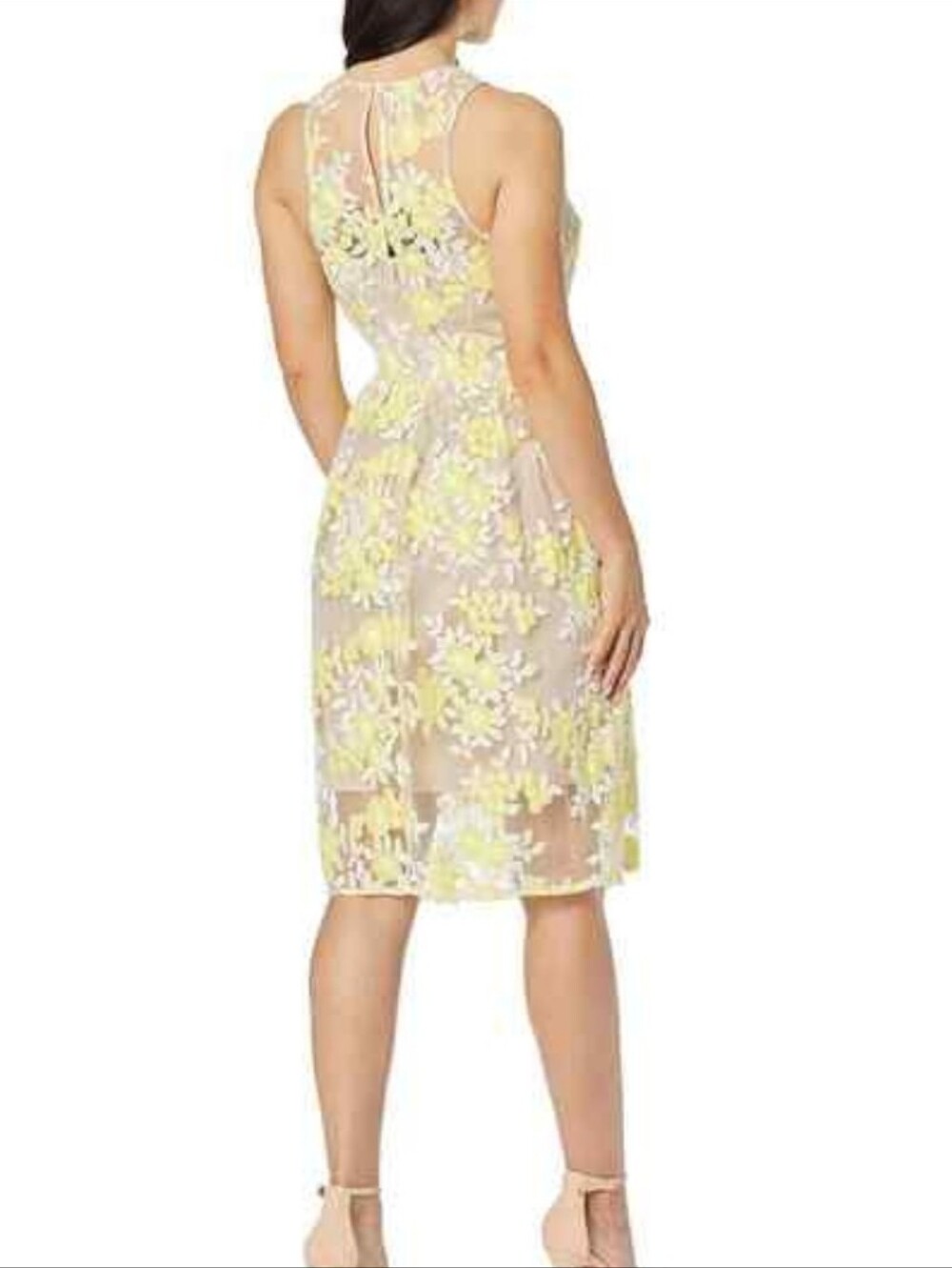 Trina Turk Arroyo Tea Length Lace Dress - Picture 2 of 9